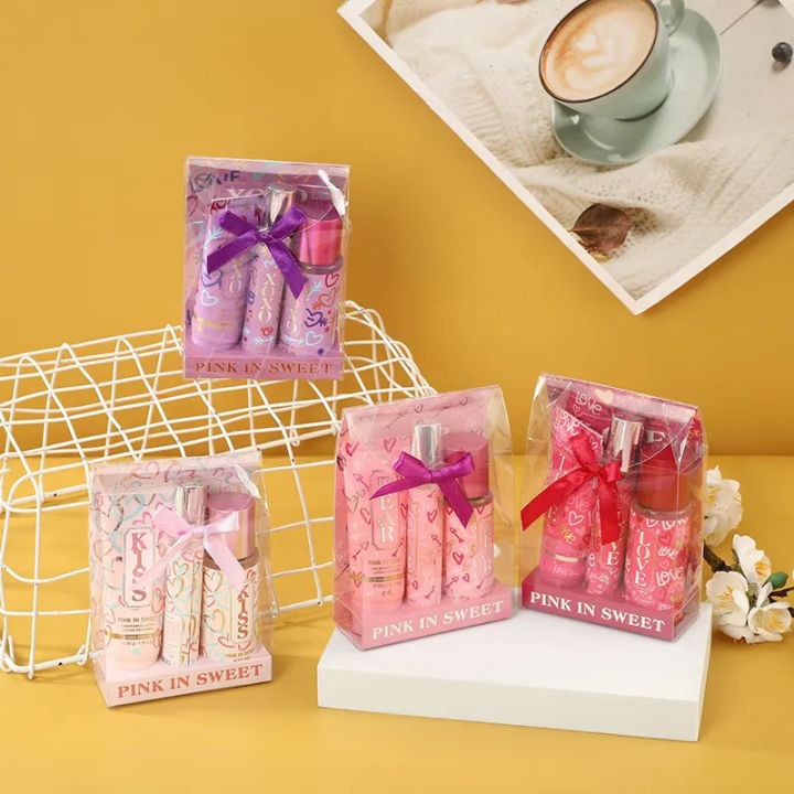 SET X3 PRODUCTOS: BODY MIST 60ML, CREMA CORPORAL 50ML Y PERFUME 20ML